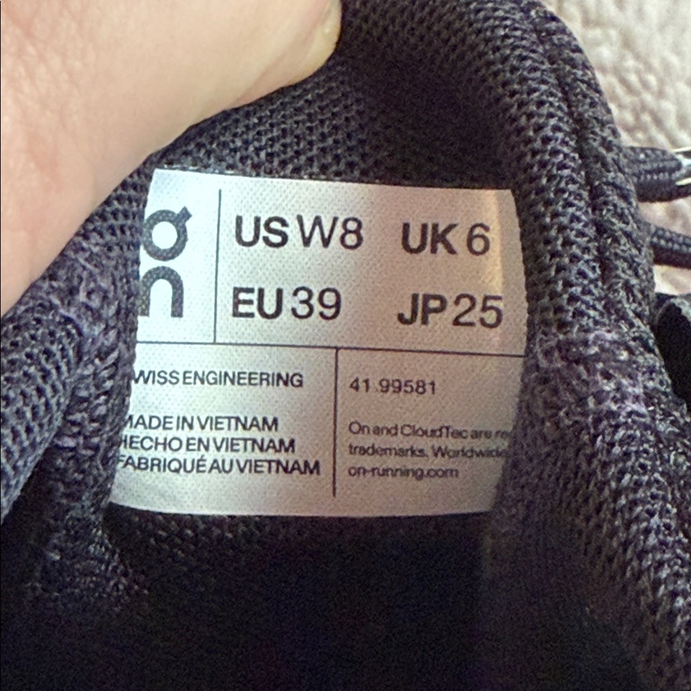 On Running Women’s Black & White CloudTec Running Sneakers - Picture 2 of 13